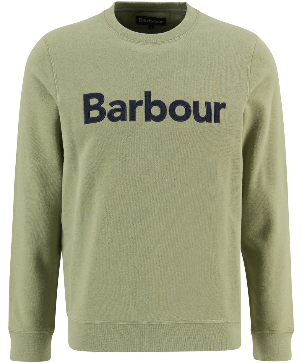 Men's Barbour Pique Applique Crew Sweatshirt - Laurel Green
