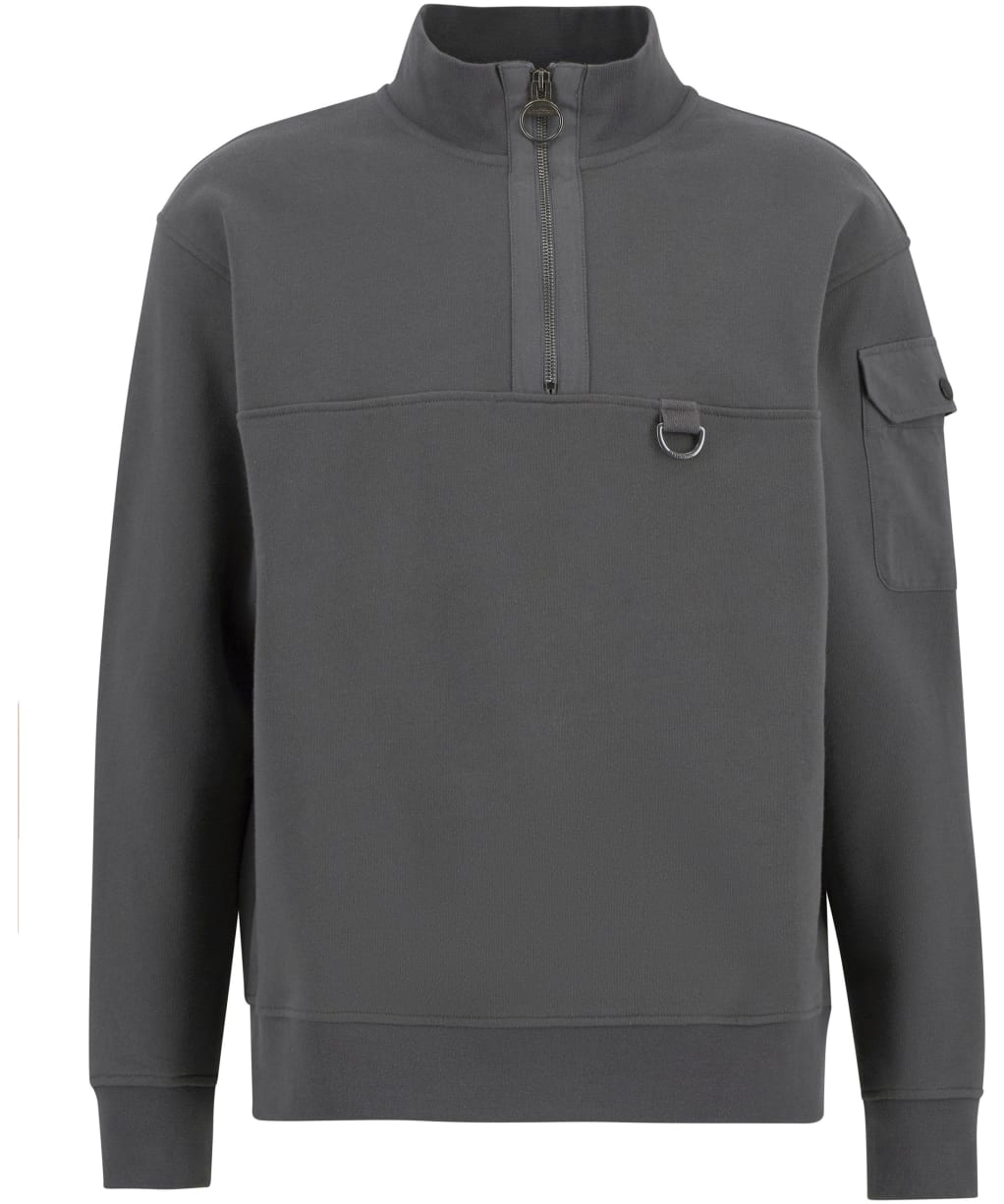 Men's Barbour Galloway Relaxed Halfzip Sweatshirt - Asphalt