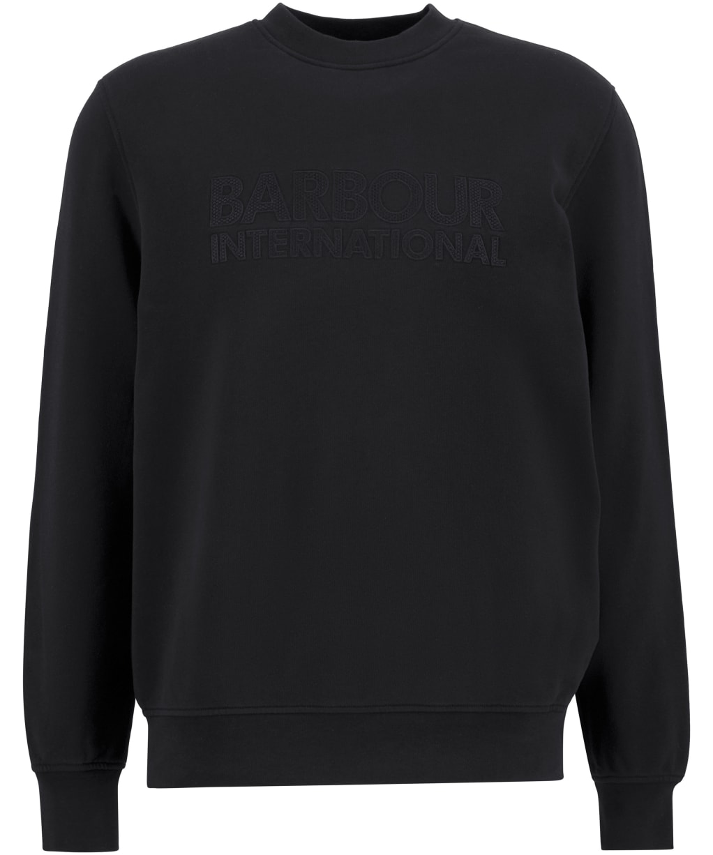 Men's Barbour International Theo Applique Crew Sweatshirt - Black