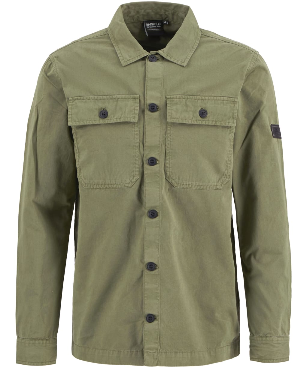 Men's Barbour International Arlo Overshirt - NEW BURNT OLIVE