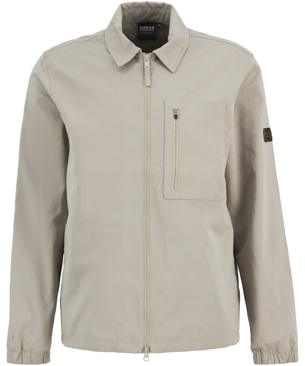 Men's Barbour International Coil Overshirt - Concrete