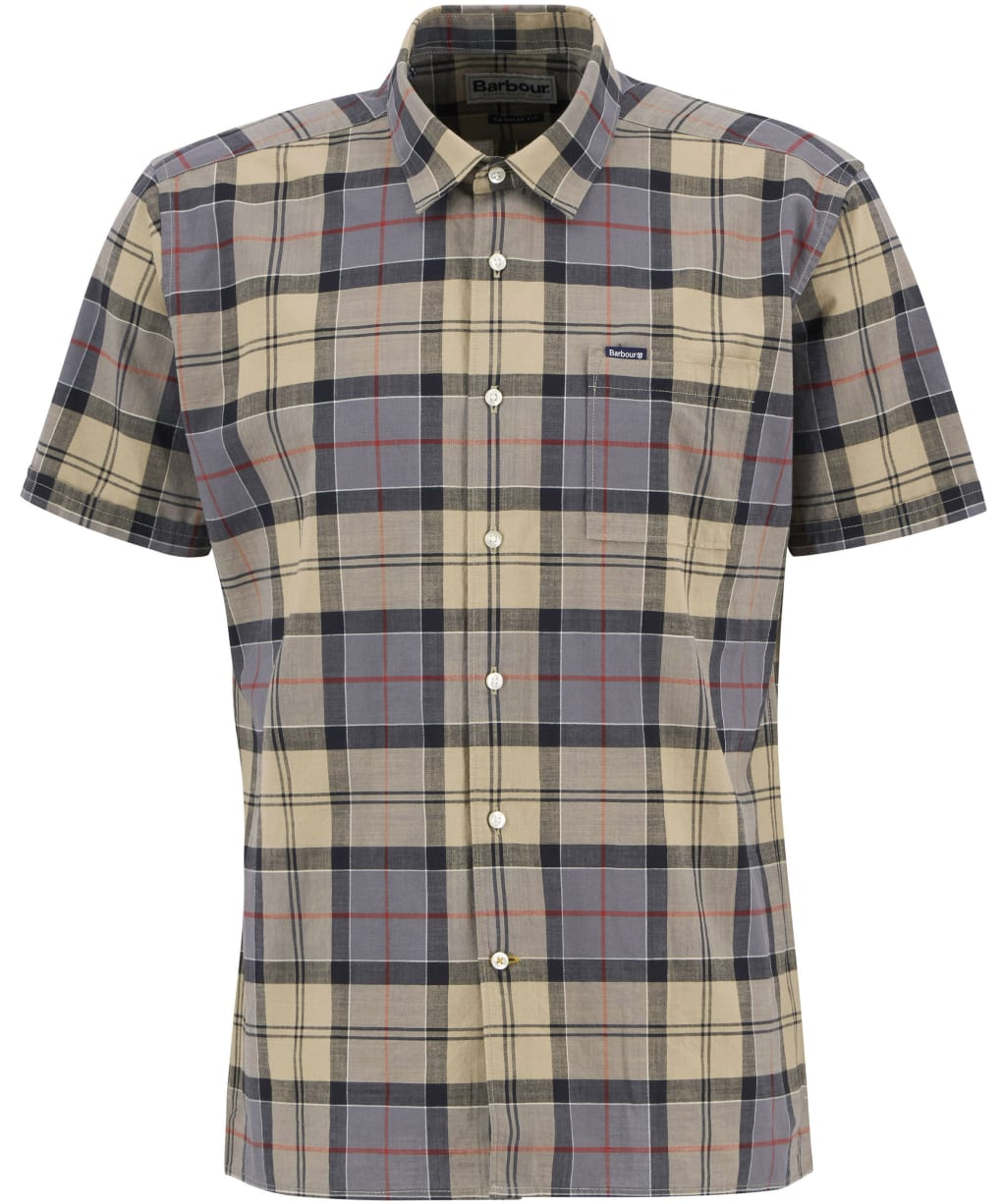 Men's Barbour Gordon Short Sleeved Regular Fit Shirt - Dress Tartan