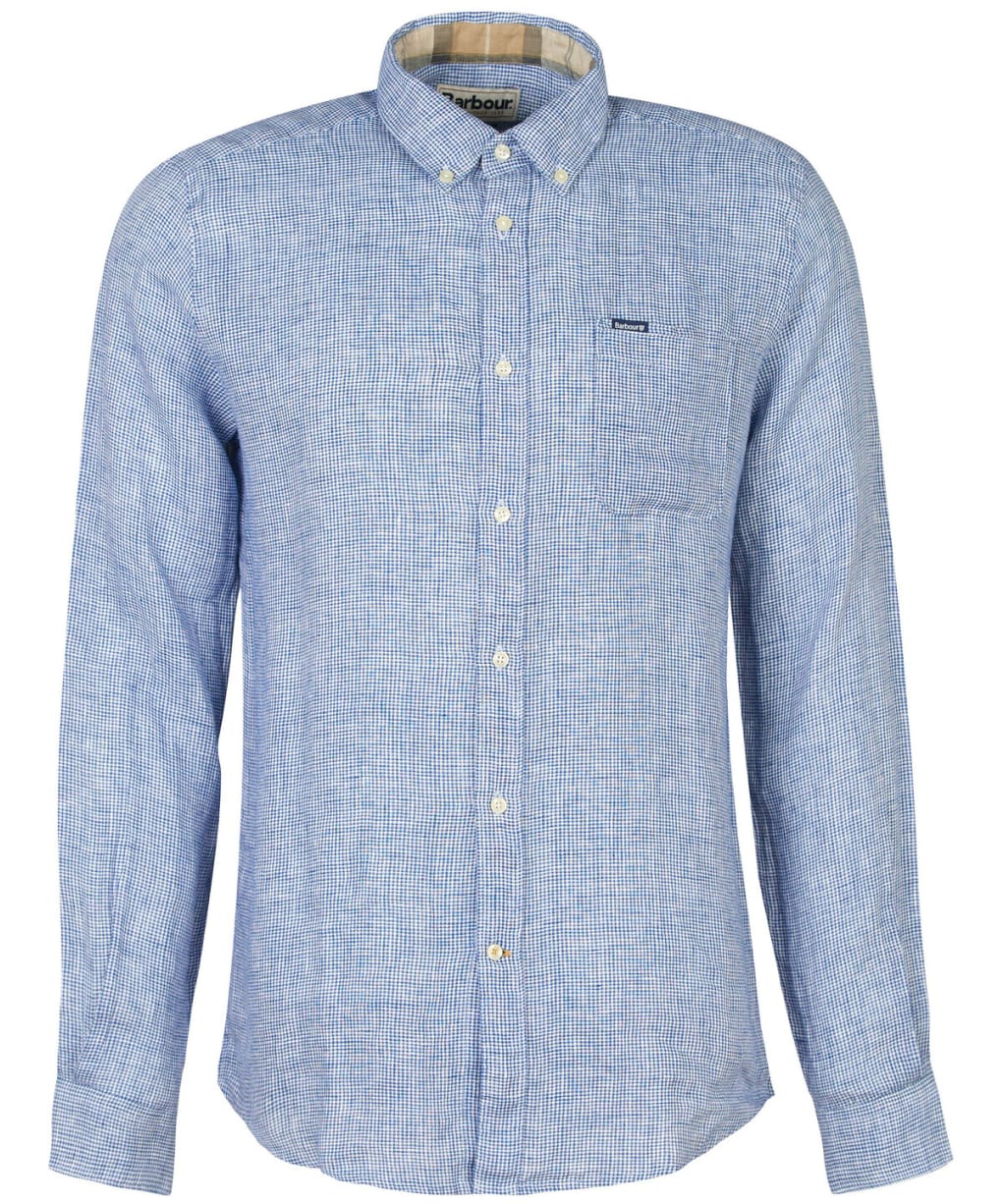 Men's Barbour Linton Tailored Shirt - Navy