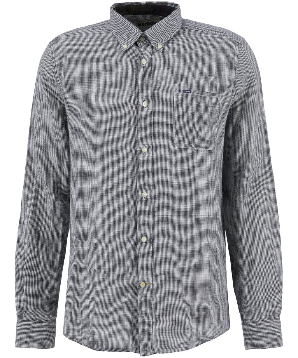 Men's Barbour Linton Tailored Shirt - Dark Navy