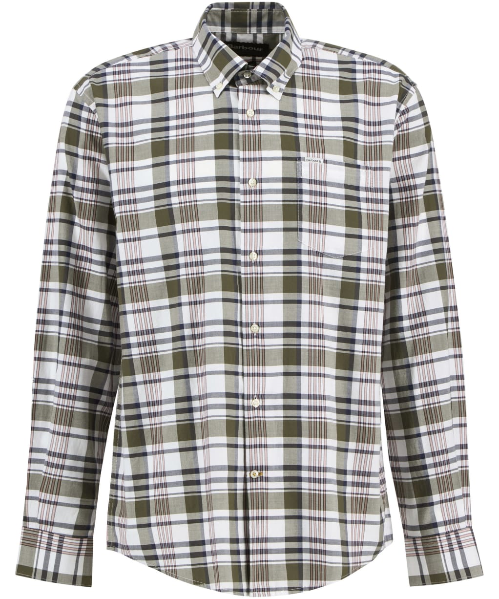 Men's Barbour Hunwick Regular Shirt - Olive