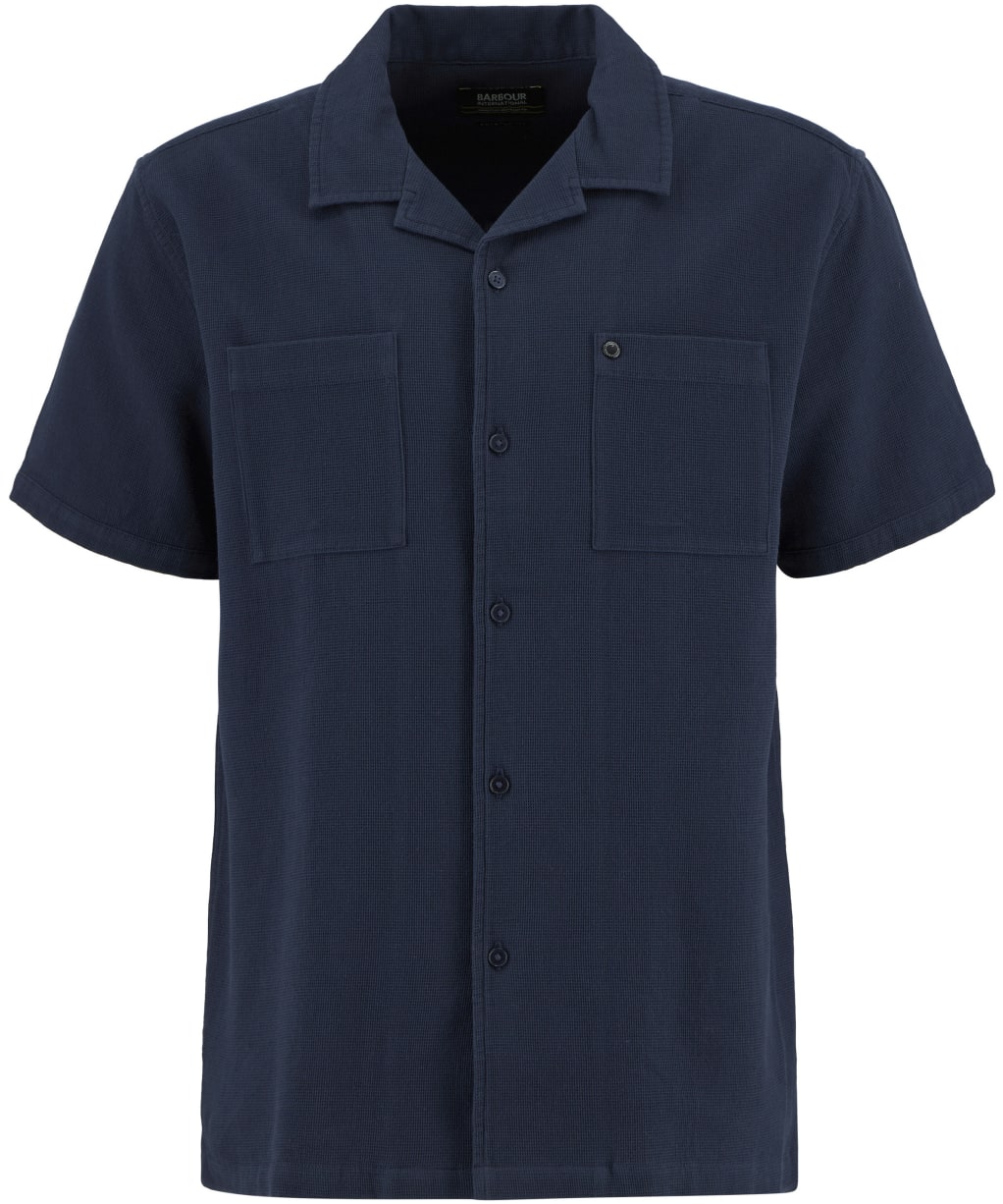Men's Barbour International Wayback Waffle Shirt - Navy