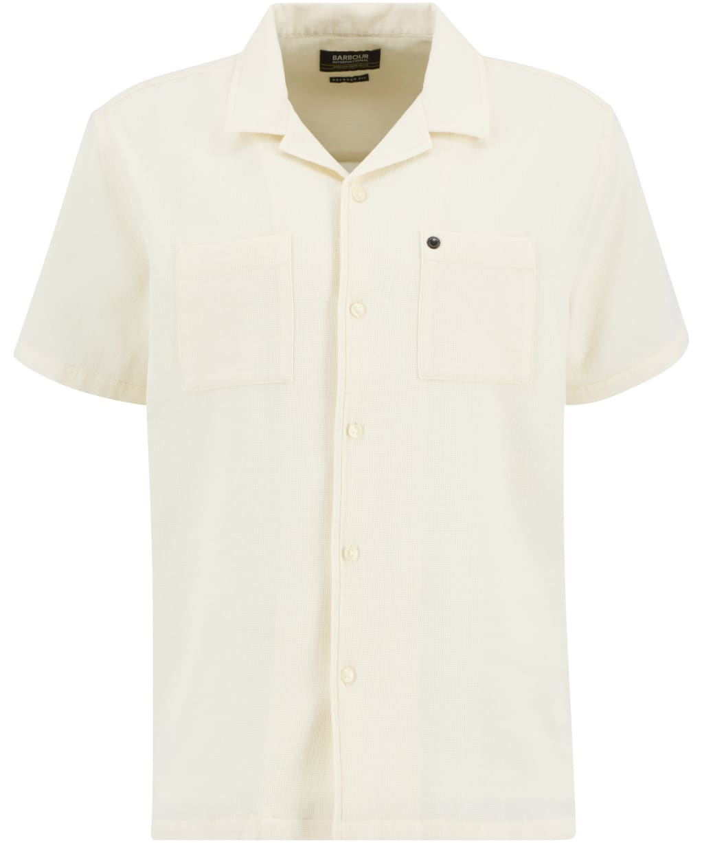 Men's Barbour International Wayback Waffle Shirt - Whisper White