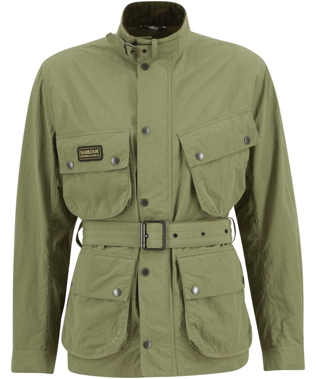 Men's Barbour International  Contemporary A7 Showerproof Jacket - Burnt Olive