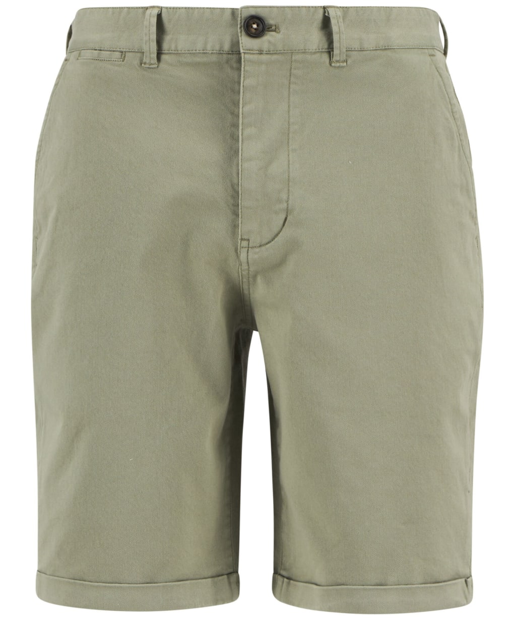 Men's Barbour Washed Twill Chino Shorts - Laurel Green