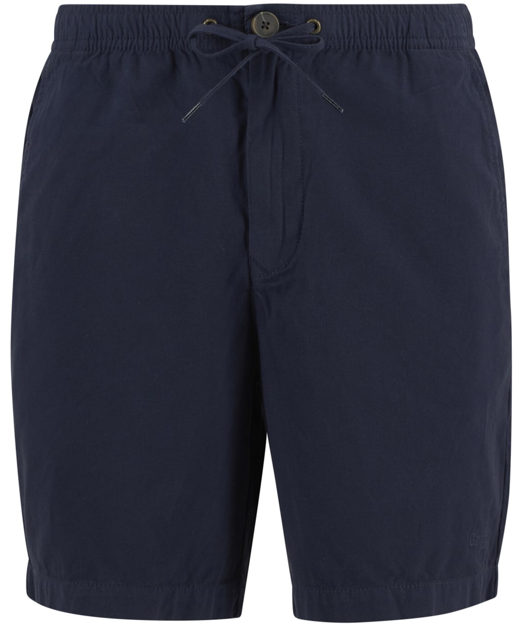 Men's Barbour Washed Oxford Relaxed Shorts - Navy