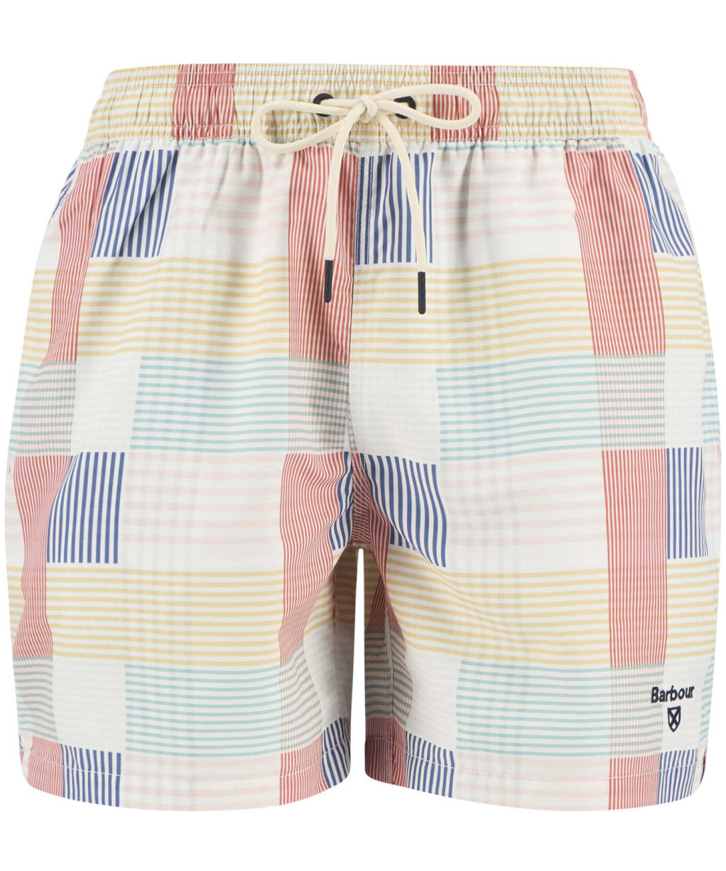 Men's Barbour Patch Swim Shorts - Red