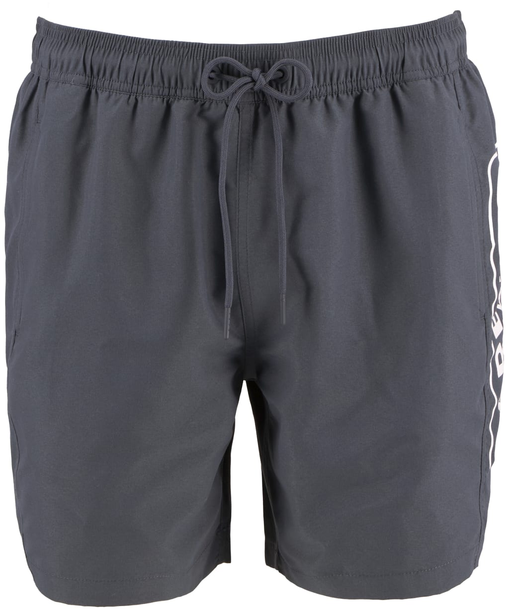Men's Barbour International Large Logo Swim Shorts - Storm Grey