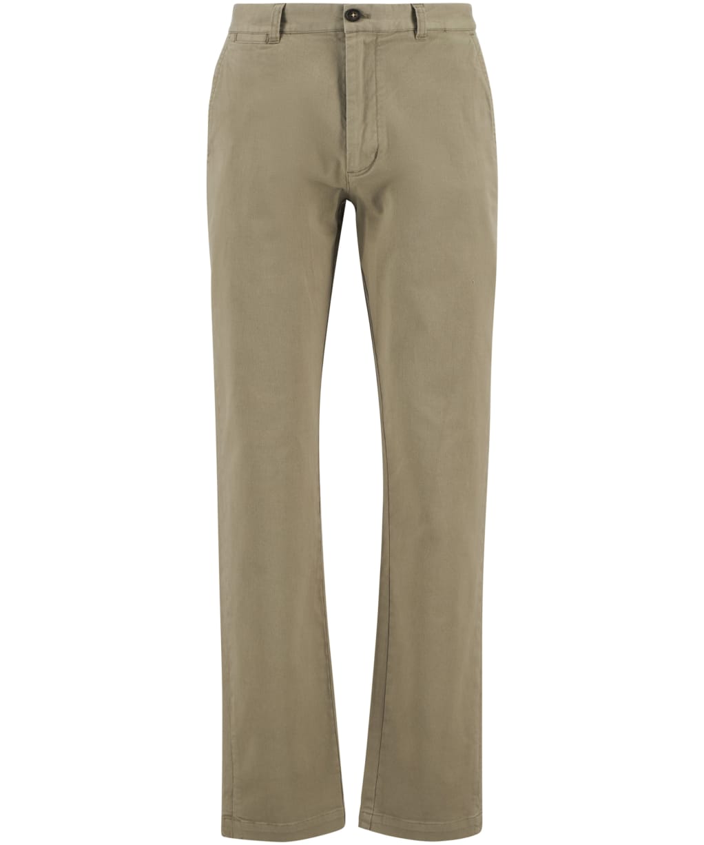 Men's Barbour Washed Stretch Twill Tailored Fit Trouser - Grey Olive