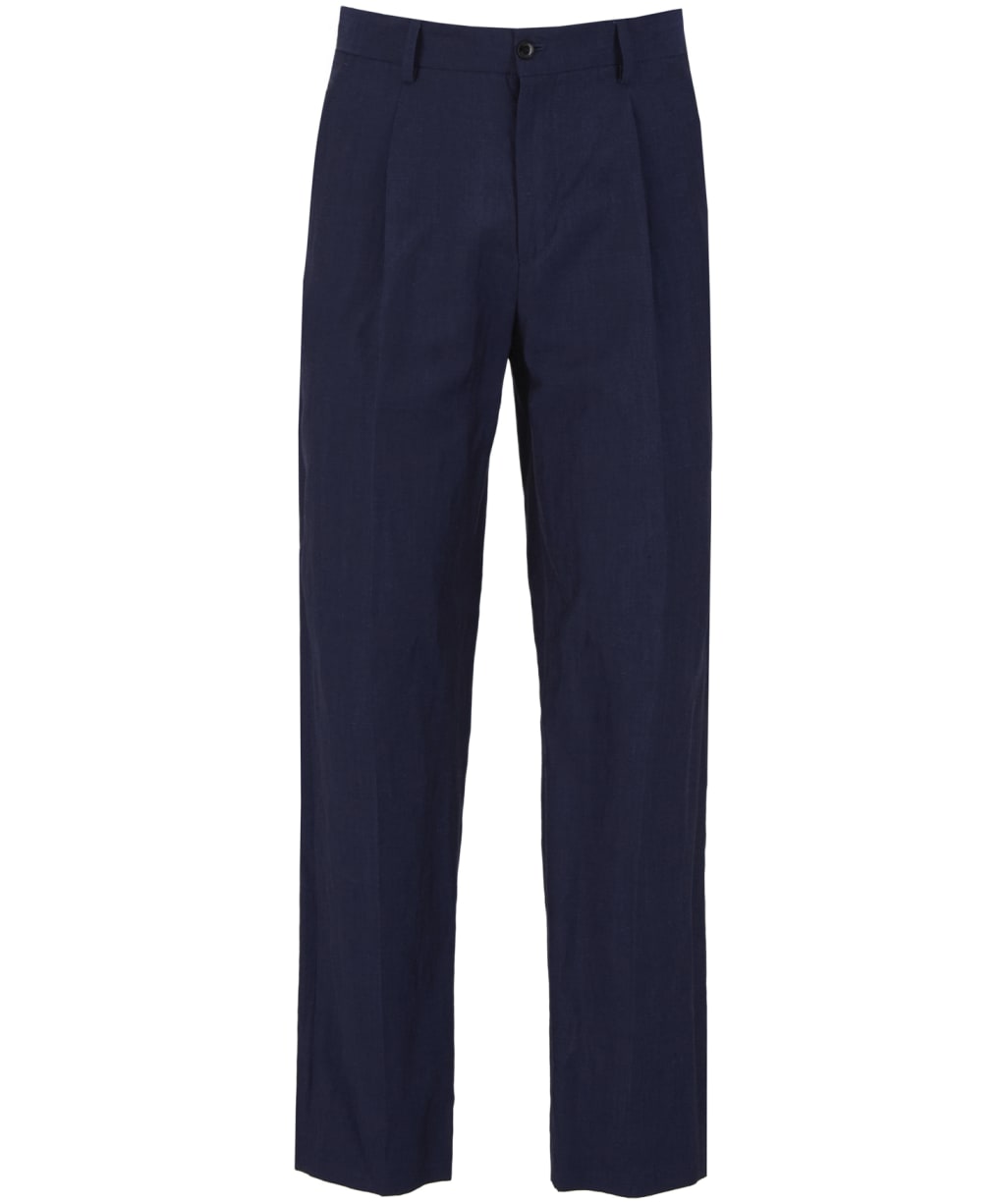 Men's Barbour Willowtree Linen Blend Trouser - Navy