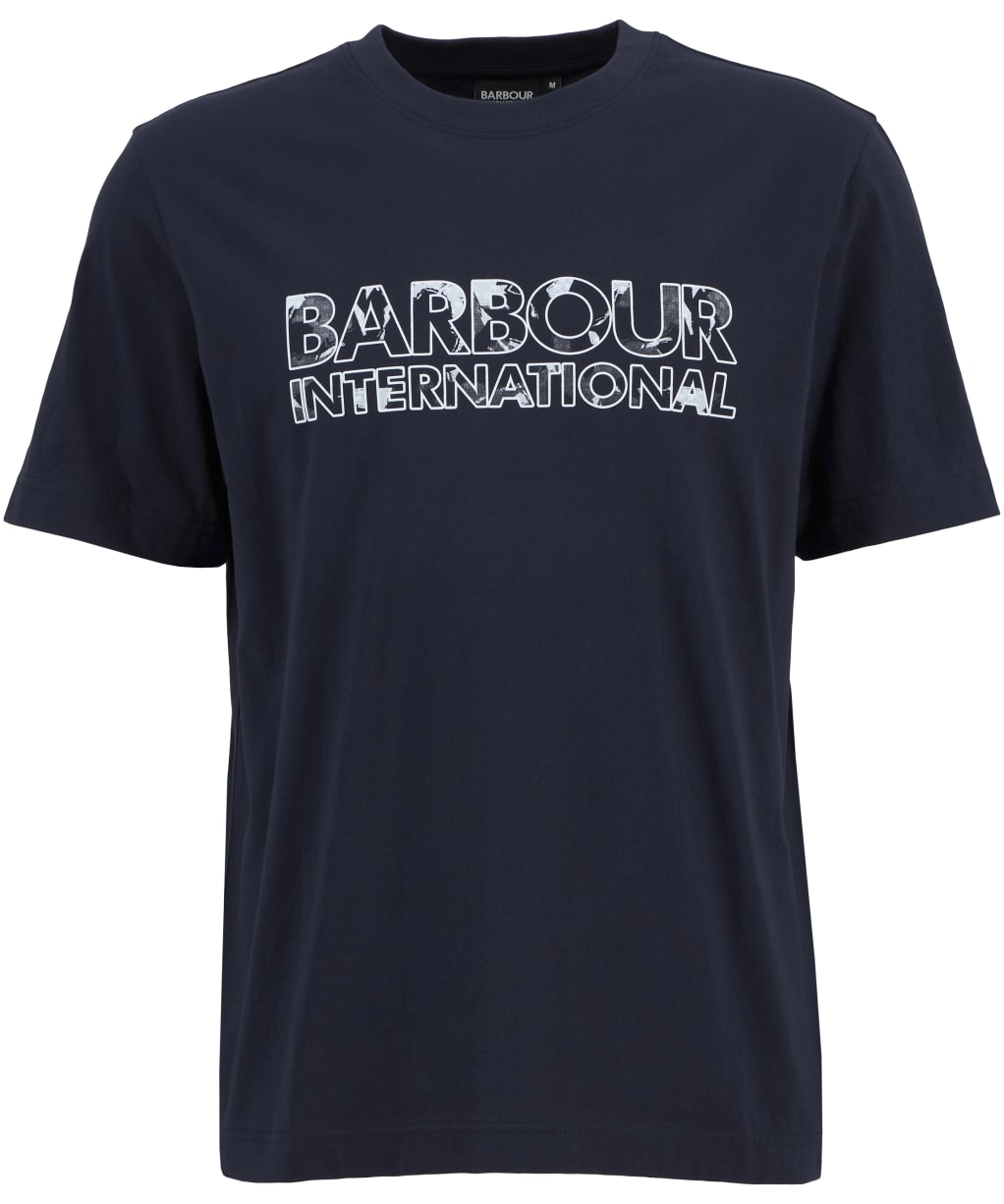 Men's Barbour International Unite Printed T-Shirt - Navy