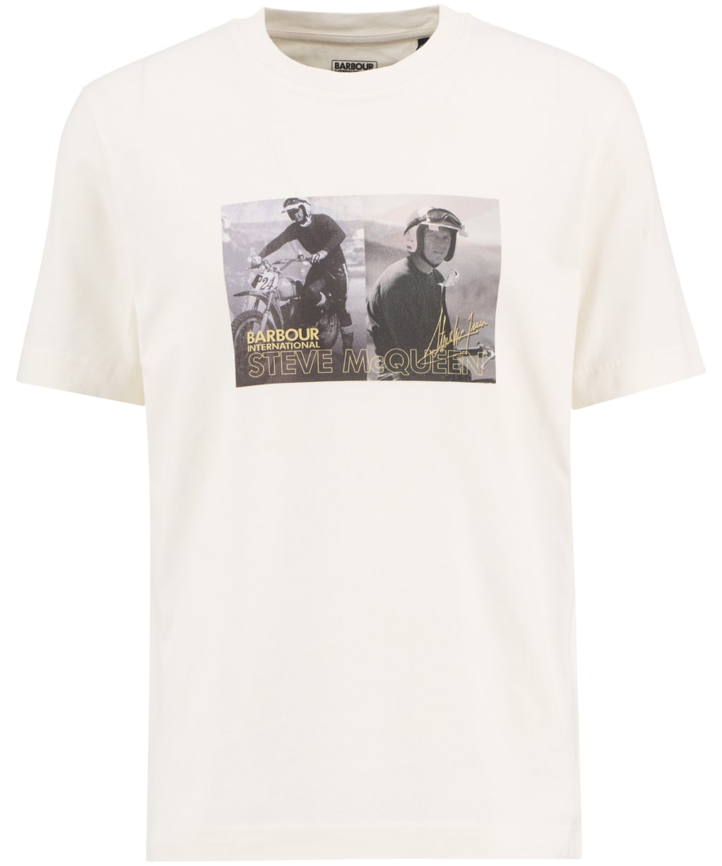 Men's Barbour International Hellen Photographic T-Shirt - Whisper White