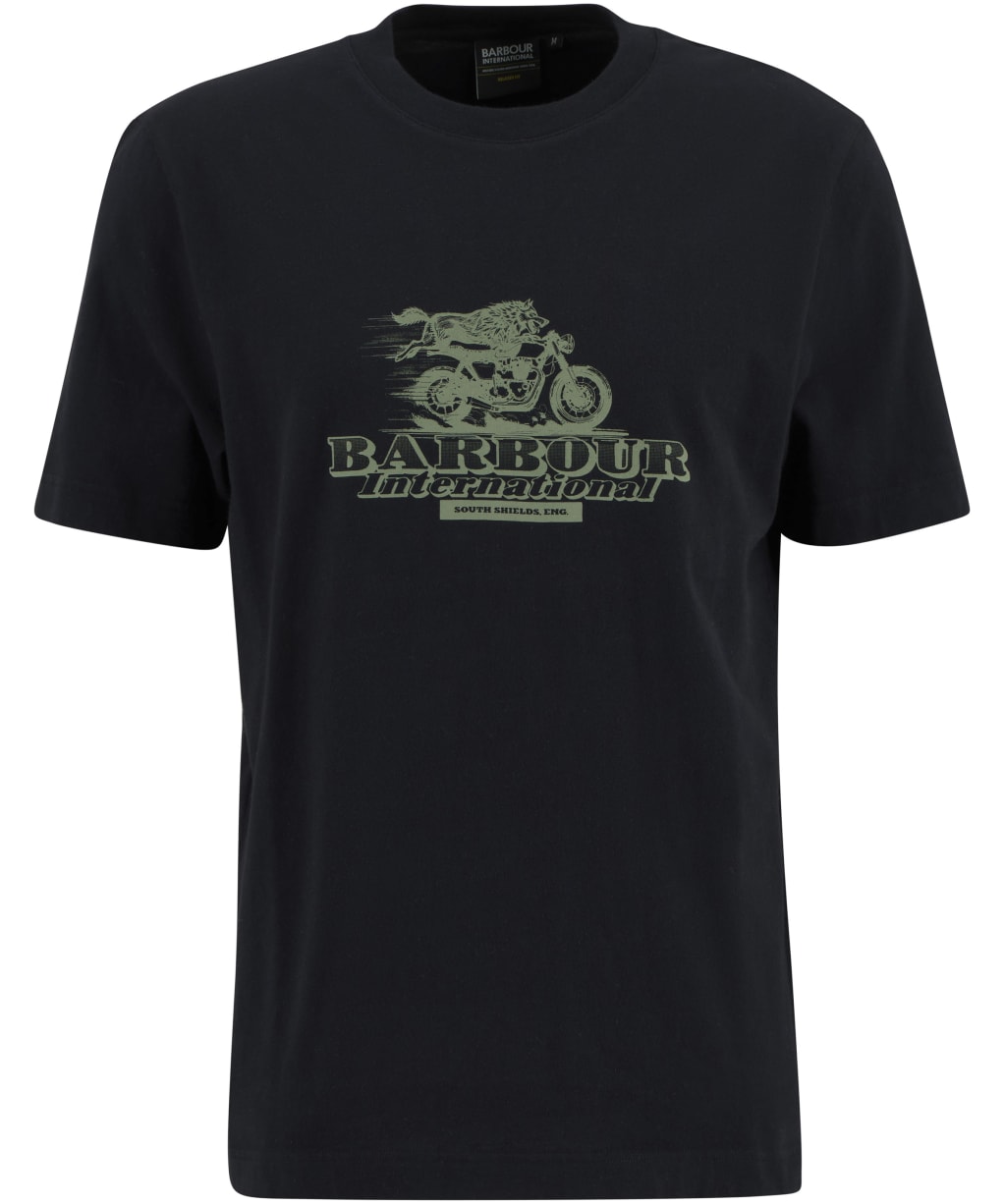 Men's Barbour International Dukes Cafe Graphic T-Shirt - Black