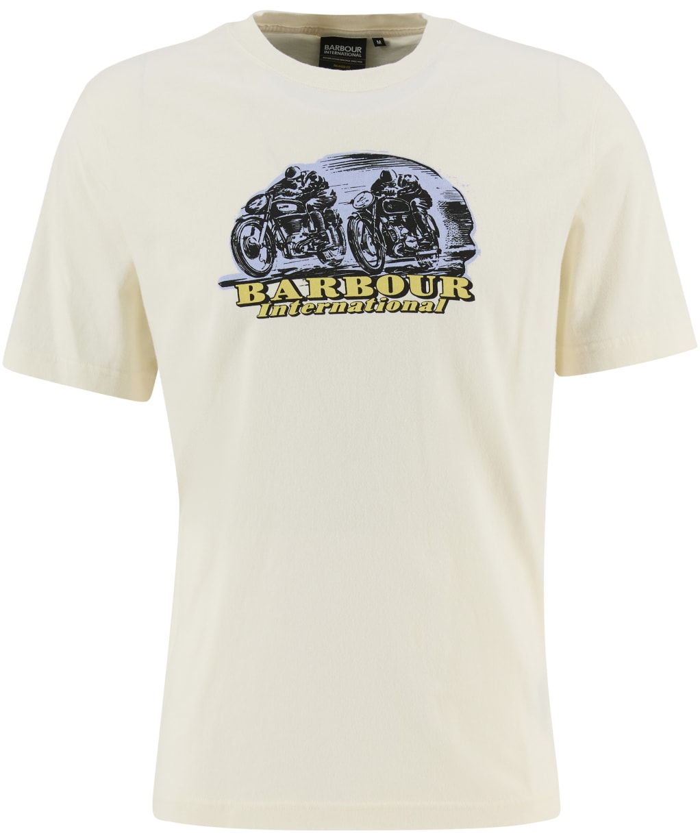 Men's Barbour International Bangers Graphic T-Shirt - Whisper White