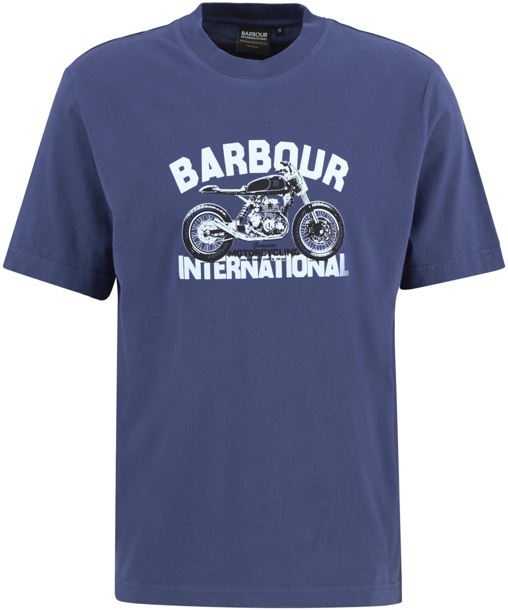 Men's Barbour International Shifter Graphic Print T-Shirt - Oceana
