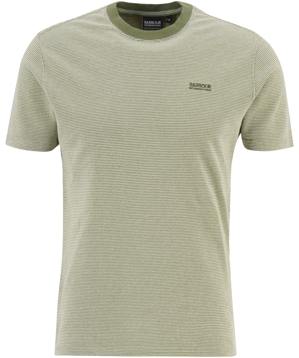 Men's Barbour International Halls Textured T-Shirt - Burnt Olive