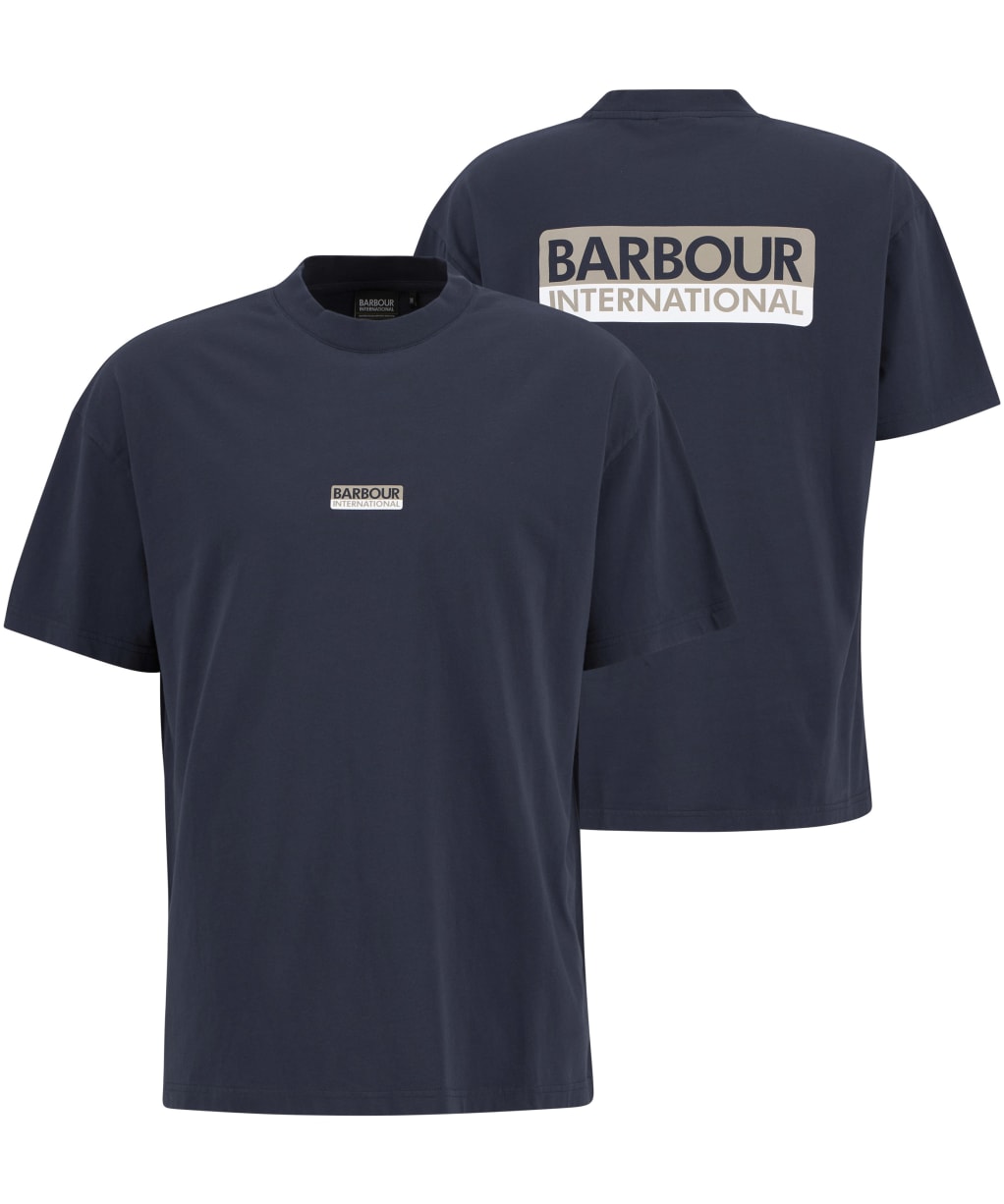 Men's Barbour International Oversized Wendell T-Shirt - Navy