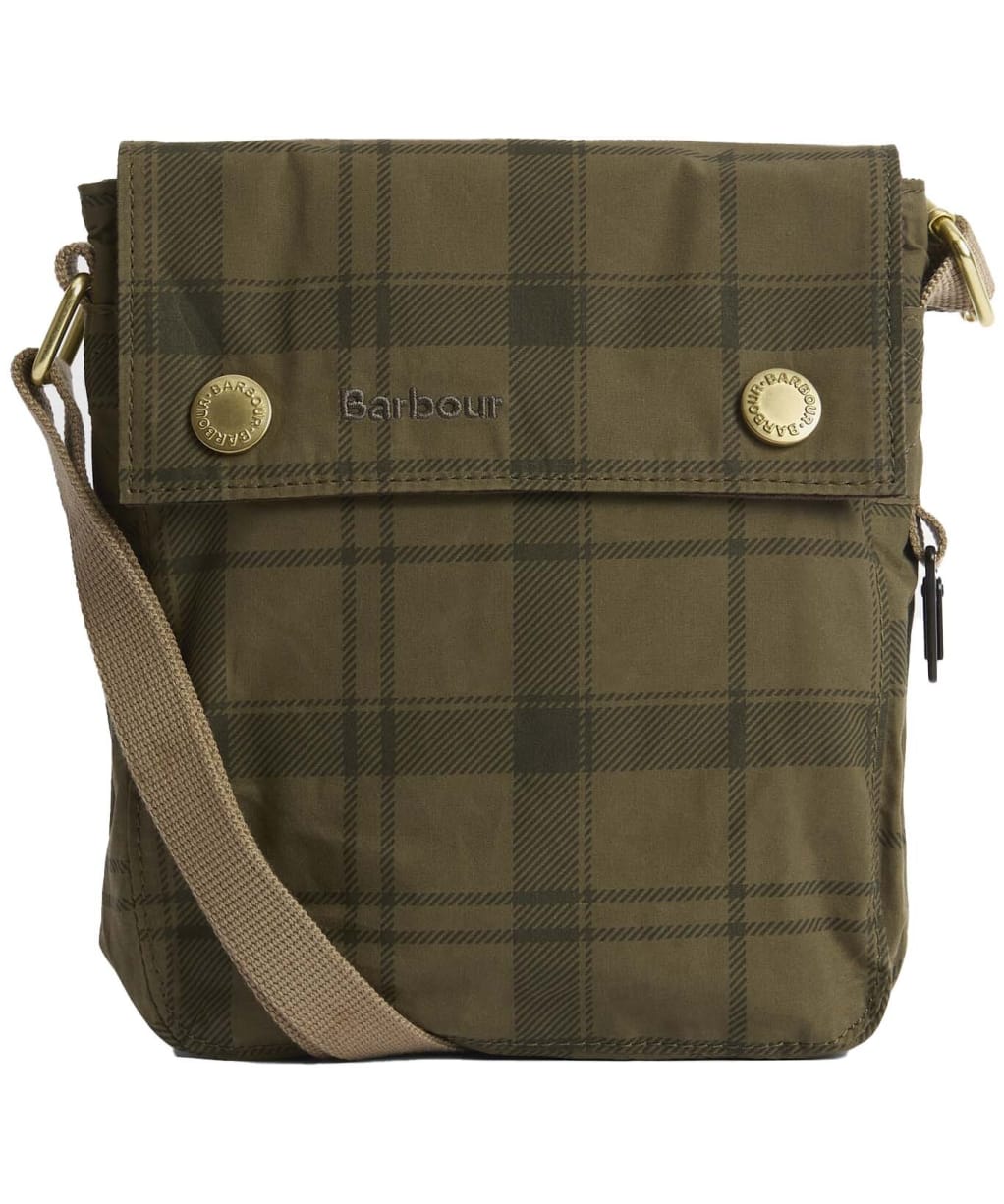 Barbour Transport Crossbody Bag - Dusky Green Tartan