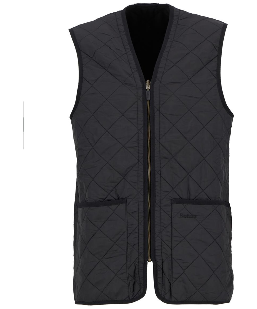 Men's Barbour Polarquilt Waistcoat / Zip-In Liner - Black