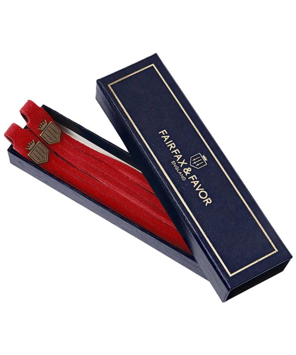 Women's Fairfax & Favor Boot Tassels - Red Suede 