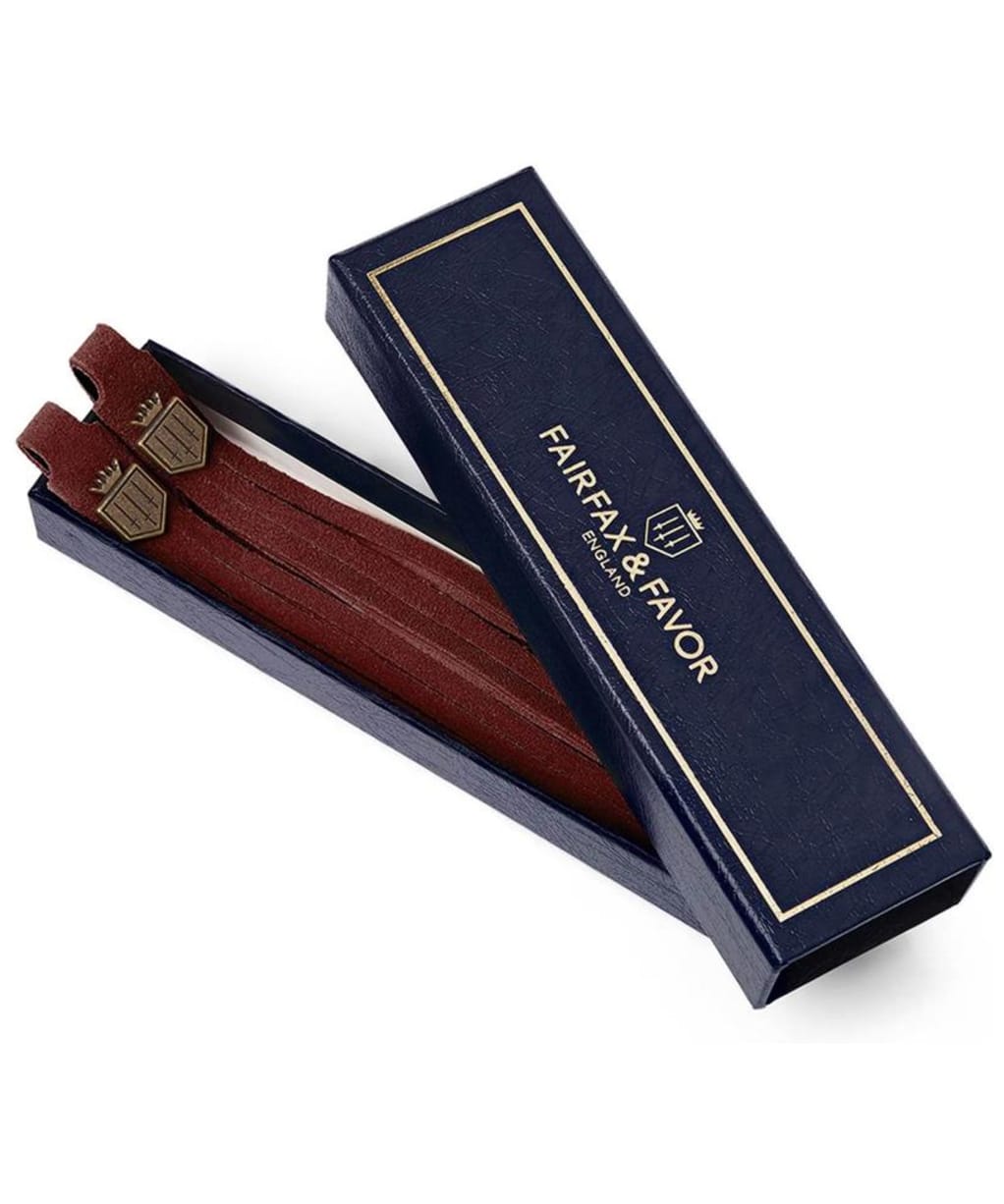 Women's Fairfax & Favor Boot Tassels - Burgundy Suede 