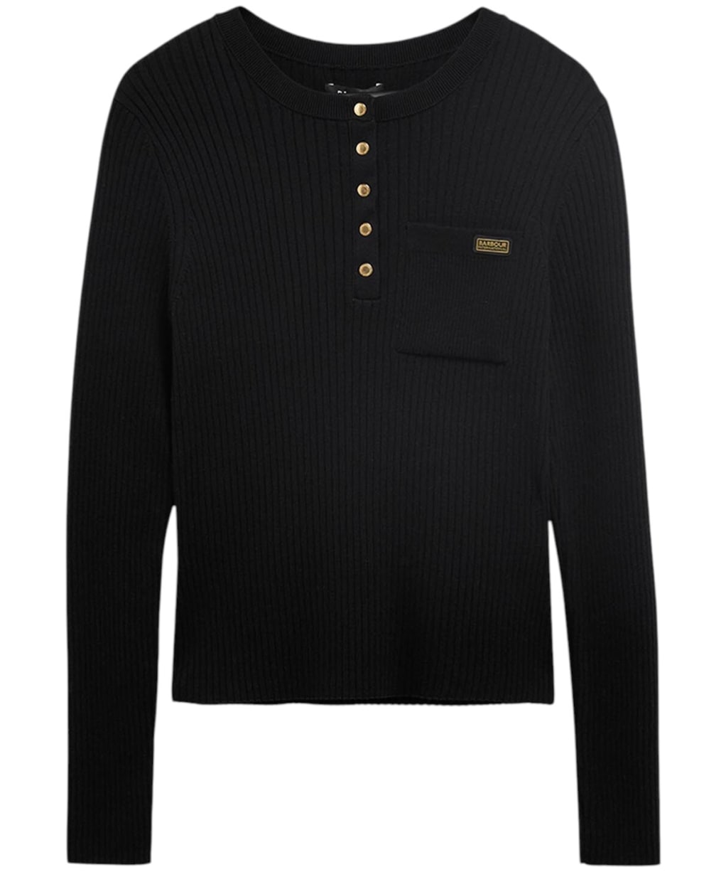 Women's Barbour International Kyla Knitted Jumper - Black