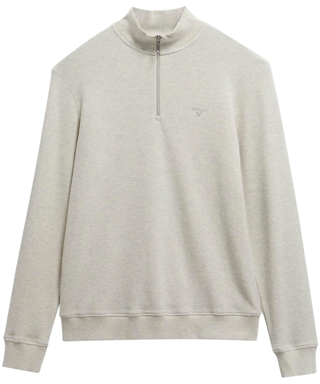 Men's Barbour Ravensworth Half Zip Sweatshirt - Ecru Marl