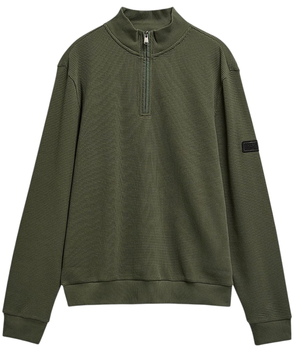 Men's Barbour International Bewley Half Zip Sweatshirt - Thyme