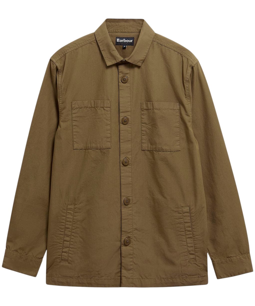 Men's Barbour Rickfell Ripstop Overshirt - Clay