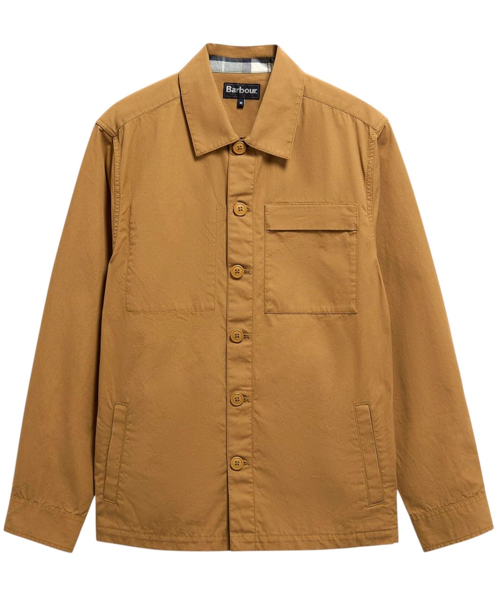 Men's Barbour Sherburn Cotton Overshirt - Camel