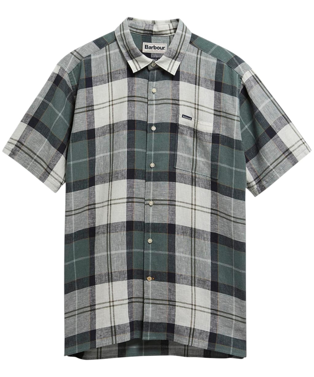 Men's Barbour Croft Short Sleeve Summer Shirt - Meadow Brook Tartan