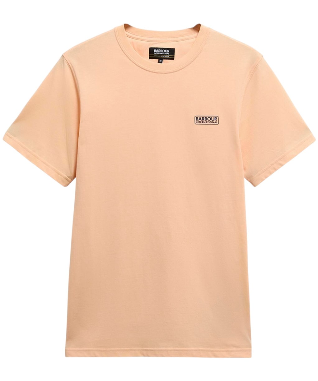 Men's Barbour International Small Logo Tee - Bleached Apricot