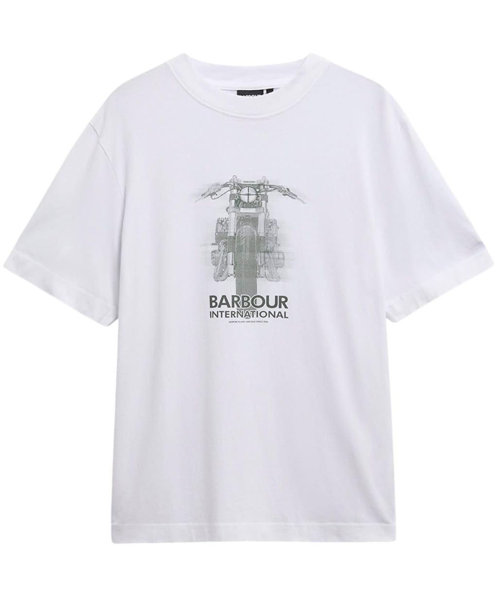 Men's Barbour International Hocking Graphic T-Shirt - White