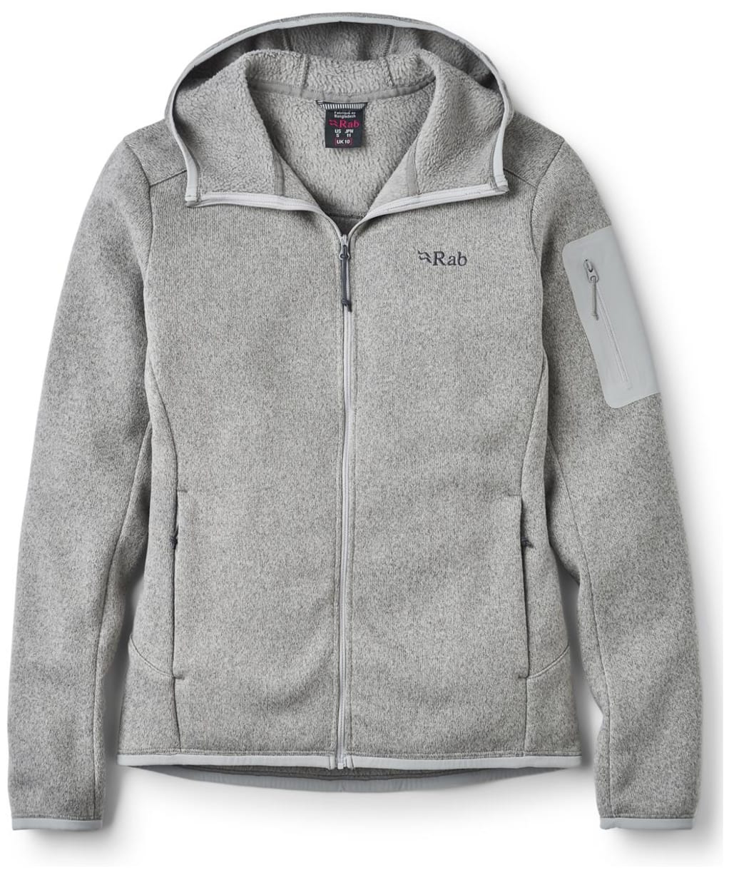 Women's Rab Ryvoan Full Zip Hoody - Light Zinc