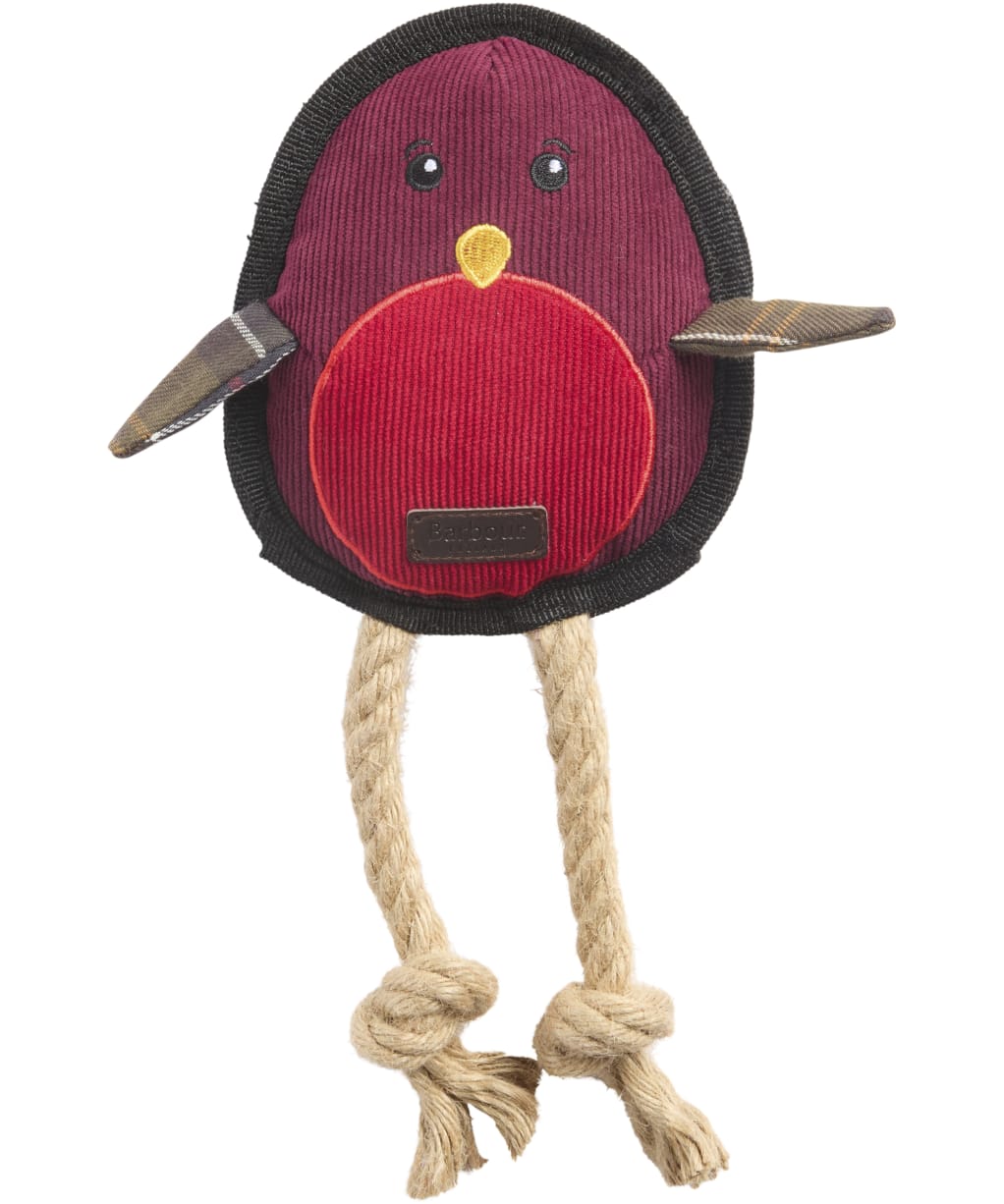 Barbour Dog Christmas Robin Toy - Brown / Red