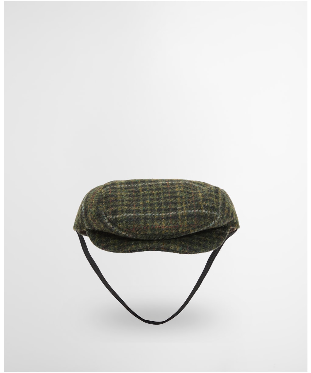Barbour Wilkin Dog Flat Cap - Olive Check