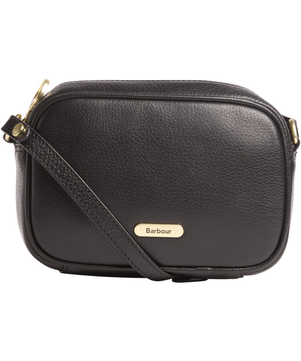 Women's Barbour Daphne Mini Leather Crossbody Bag - Black