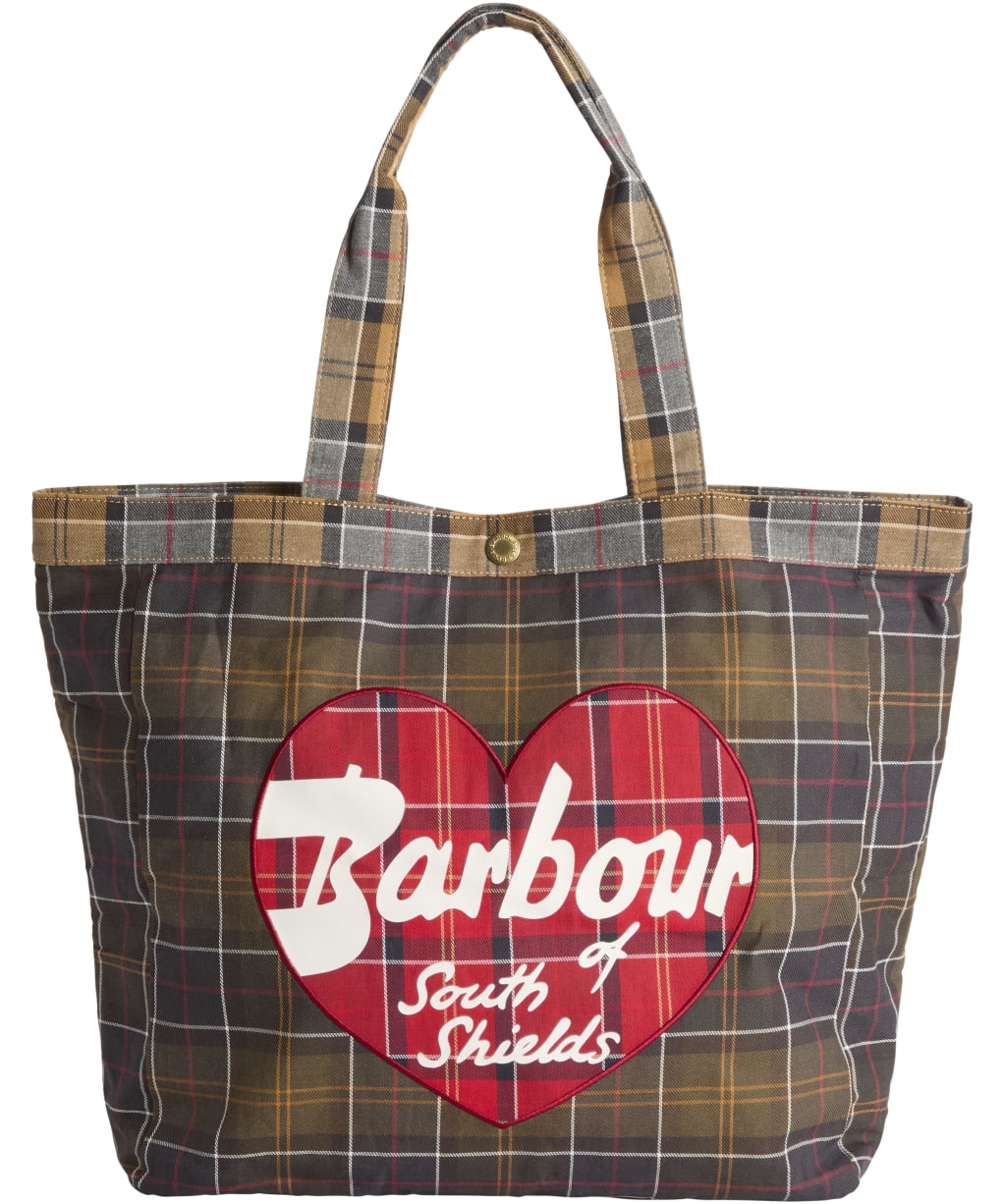 Women's Barbour Heart Tote Bag - CLASSIC/CARDINA