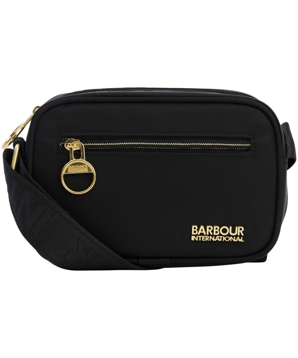 Women's Barbour International Qualify Mini Crossbody Bag - Black