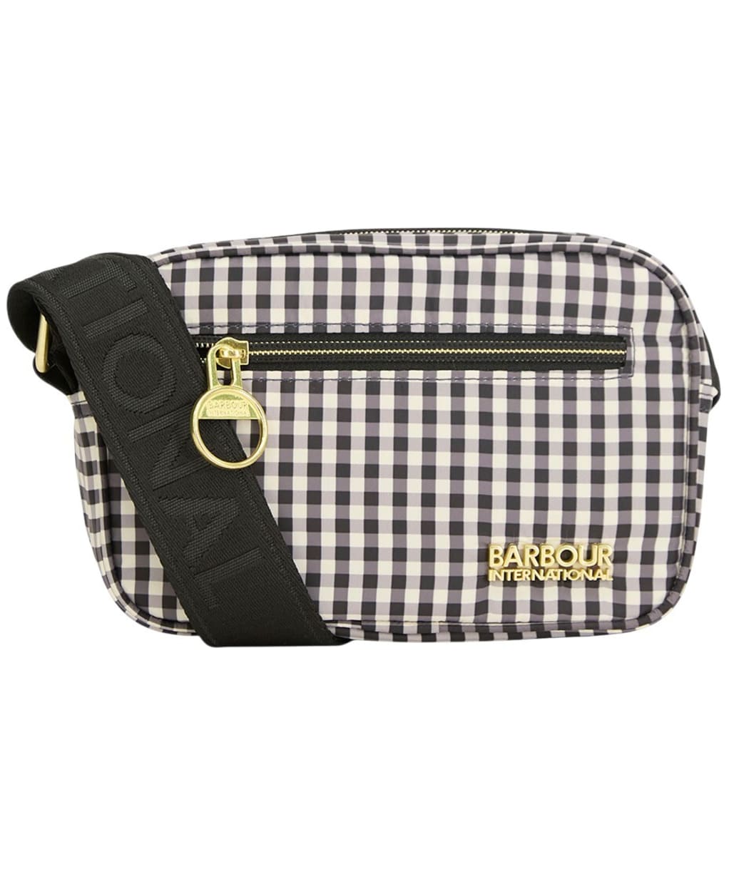 Women's Barbour International Faux Fur Crossbody Bag - Black