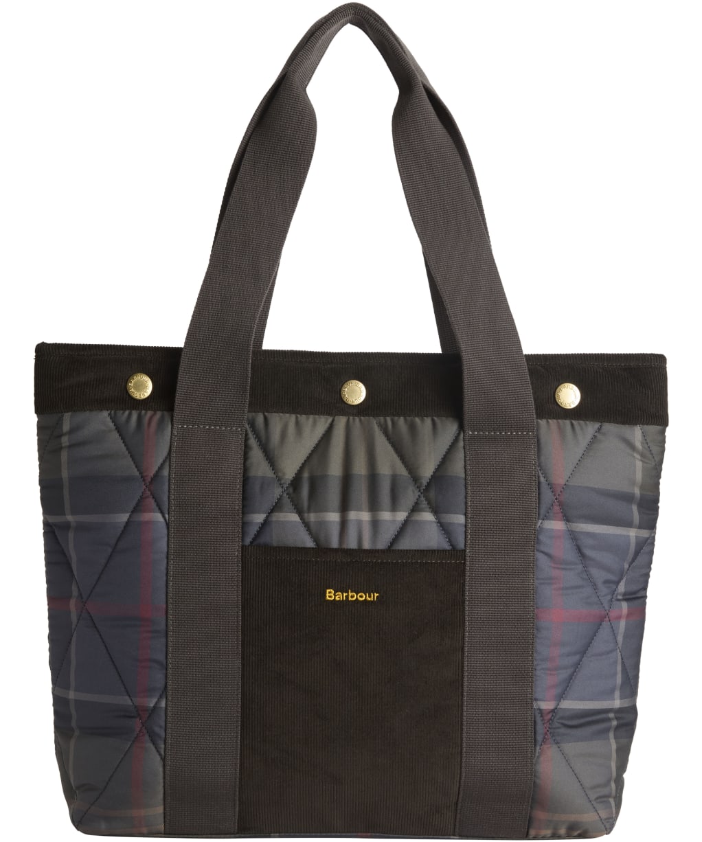 Women's Barbour Healy Tartan Tote Bag - Shadow Classic Tartan