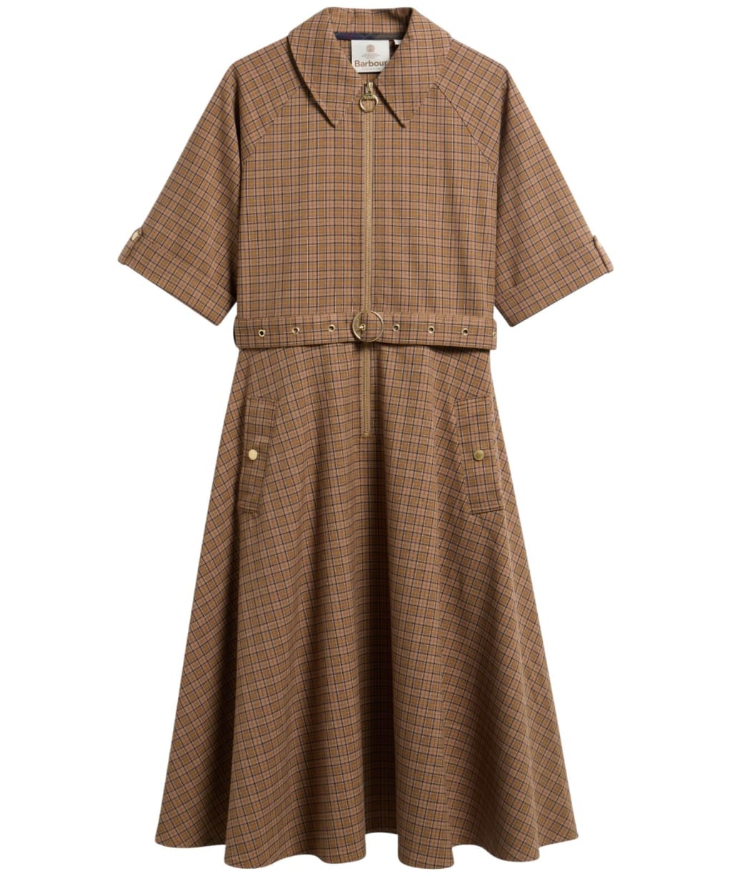 Women's Barbour Carville Midi Dress - Muted Tartan