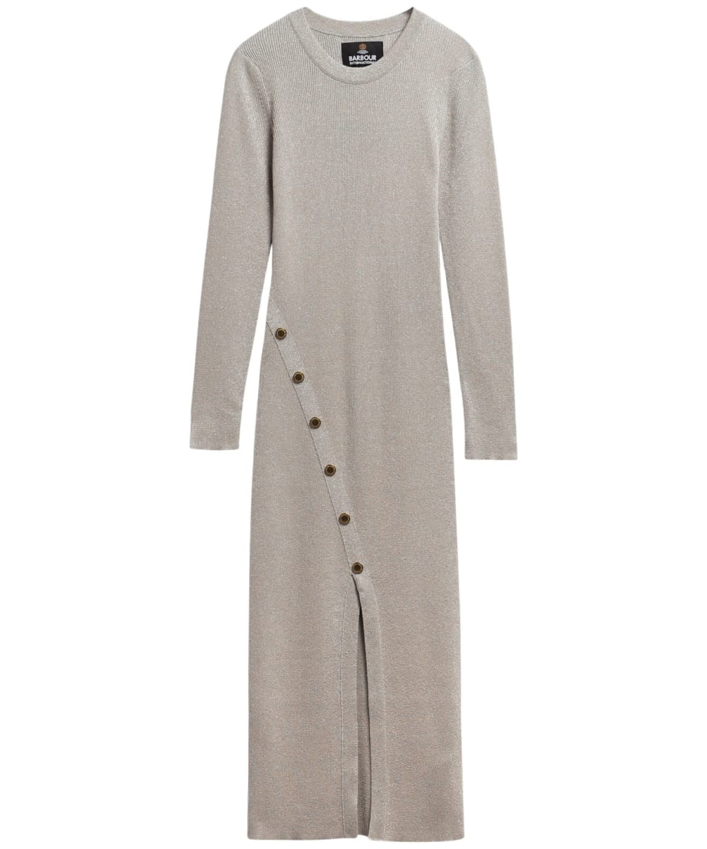 Women's Barbour International Molina Knitted Midi Dress - Nutmeg