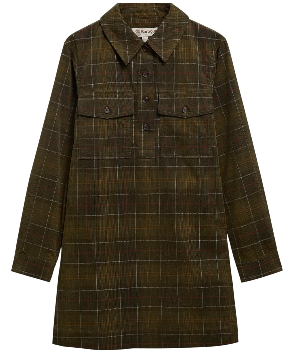 Women's Barbour Shae Mini Dress - Sage / Classic Tartan