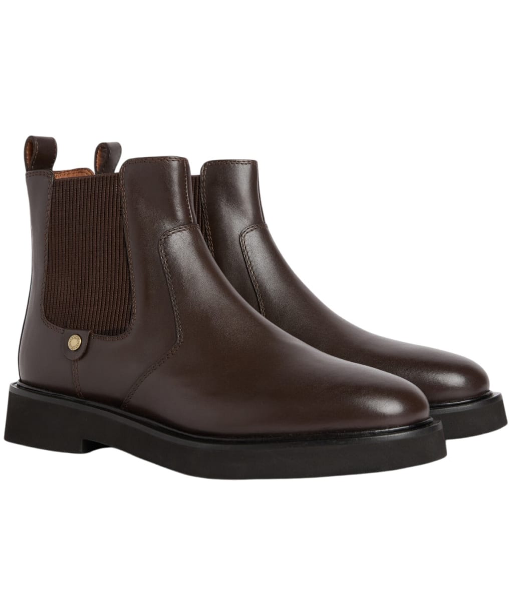 Women's Barbour Delfina Chelsea Boots - Dark Chocolate