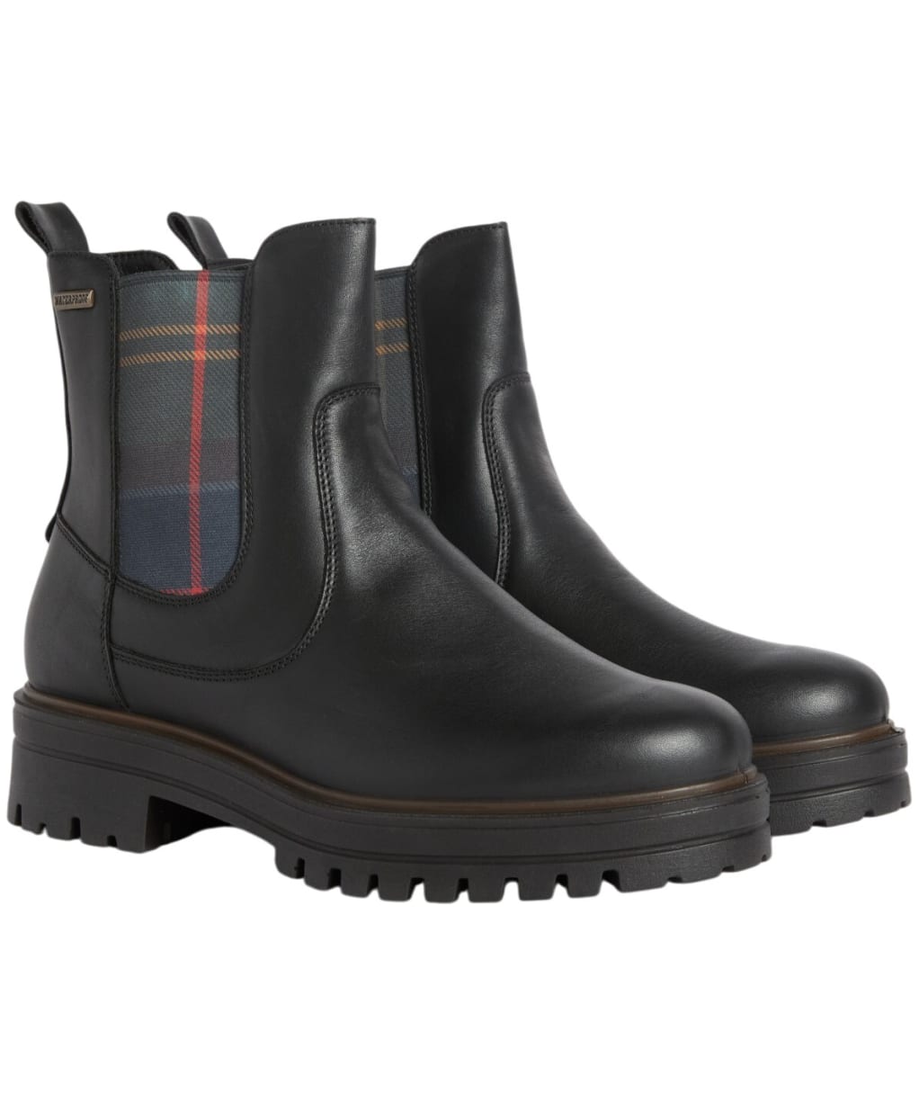 Women's Barbour Amberley Chelsea Boots - Black Leather